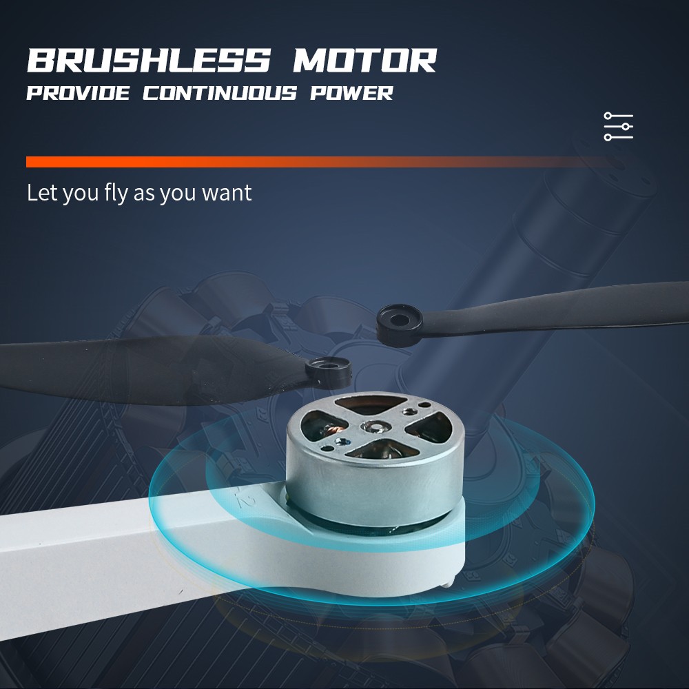 Flytec T16 RC Drone Long Time Flying Brushless Foldable GPS Quadcopter With 4K HD Camera - Two Batteries