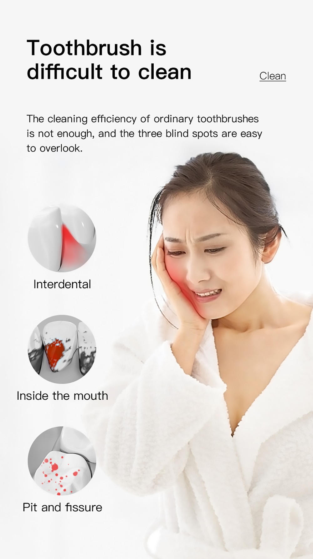 SUNUO T12 PLUS Smart Visual Ultrasonic Dental Scaler with UV Sterilization, 5MP HD Endoscopic Camera, 120 Min Runtime, App Connection, IPX7 Waterproof - White