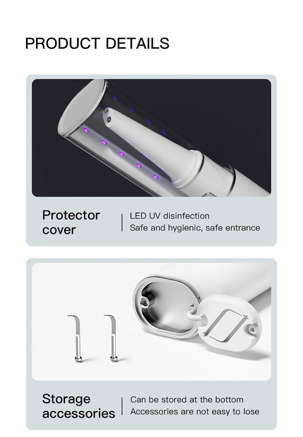 SUNUO T12 PLUS Smart Visual Ultrasonic Dental Scaler with UV Sterilization, 5MP HD Endoscopic Camera, 120 Min Runtime, App Connection, IPX7 Waterproof - White