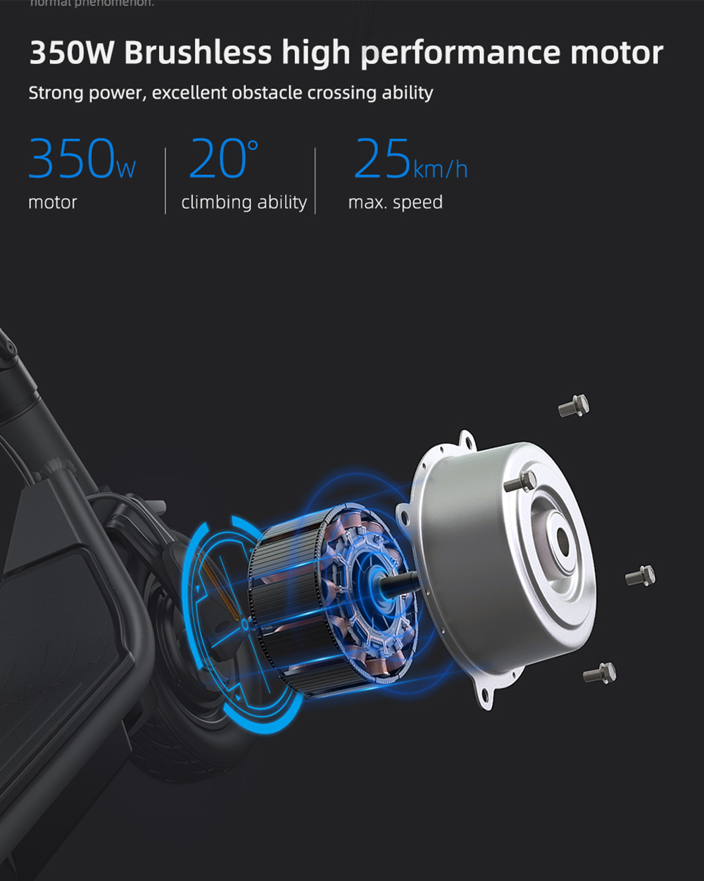 HIMO L2 MAX Folding Electric Scooter 10 Inch Tires 350W Brushless Motor 36V 10.4Ah Battery 25KM/H Speed 100KG Max Load Double Brakes - Gray