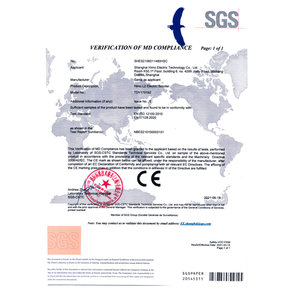 HIMO L2 MAX Folding Electric Scooter 10 Inch Tires 350W Brushless Motor 36V 10.4Ah Battery 25KM/H Speed 100KG Max Load Double Brakes - Gray