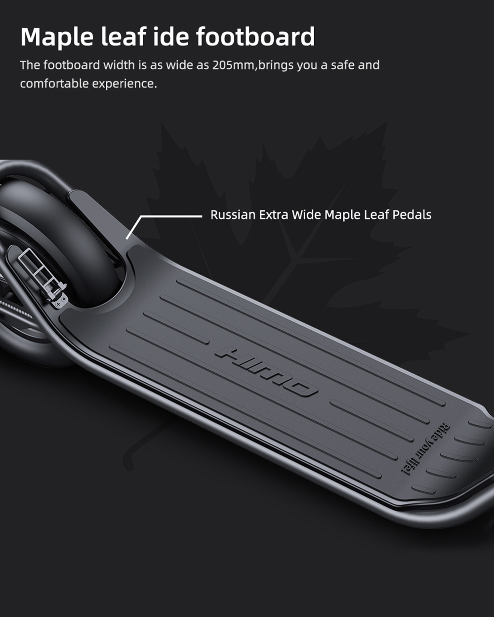 HIMO L2 MAX Folding Electric Scooter 10 Inch Tires 350W Brushless Motor 36V 10.4Ah Battery 25KM/H Speed 100KG Max Load Double Brakes - Gray