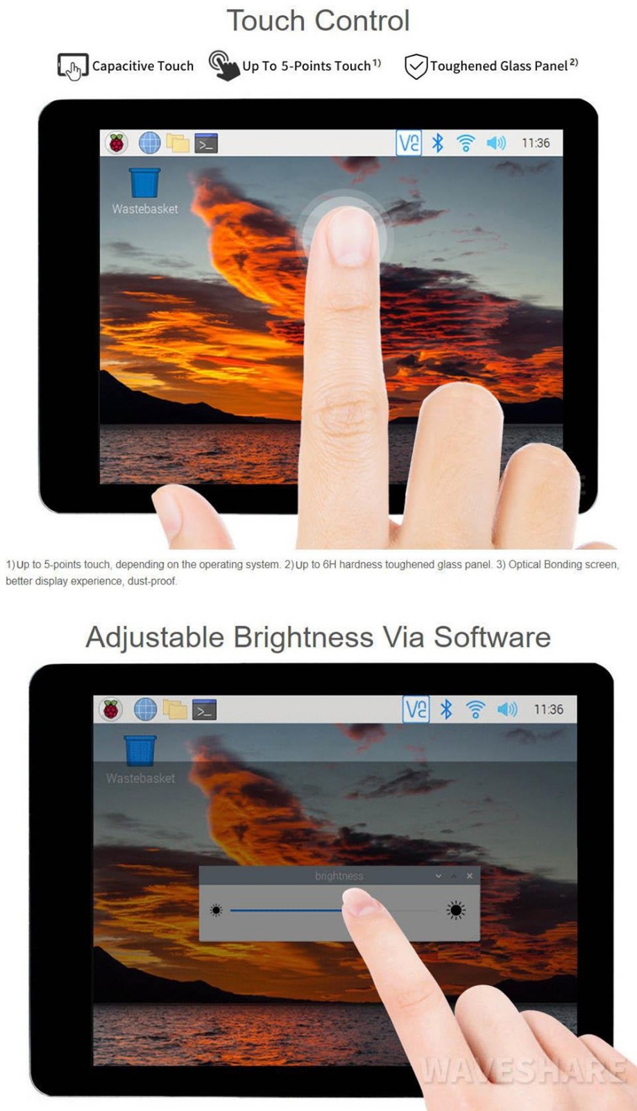 Waveshare 2.8inch IPS Display for Raspberry Pi, 480x640P