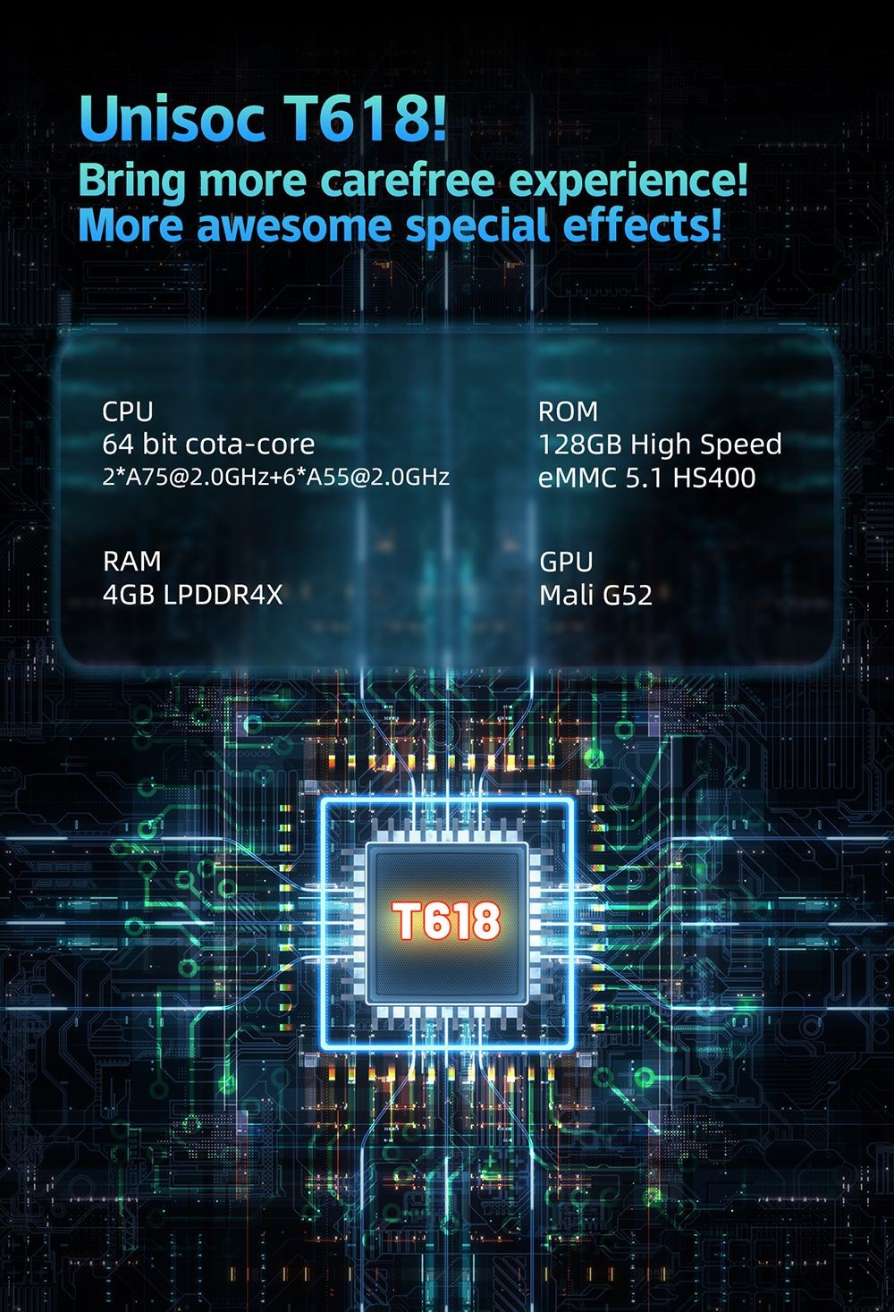 ANBERNIC RG505 Handheld Game Console, Unisoc Tiger T618 64-bit Cota-core, 4.95'' OLED Touch Screen, 4+128GB Memory, Android 12, 5000mAh Battery, 8H Play Time, 2.4/5G WiFi - Yellow