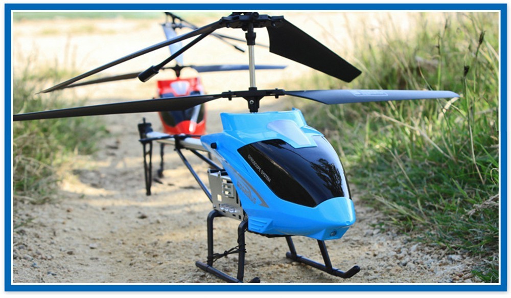 3.5CH 75cm Super Large Remote Control Drone Durable RC Helicopter 2 x 2300mAh Batteries Type C - Red