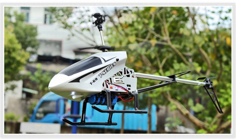 3.5CH 75cm Super Large Remote Control Drone Durable RC Helicopter 2 x 2300mAh Batteries Type C - Red