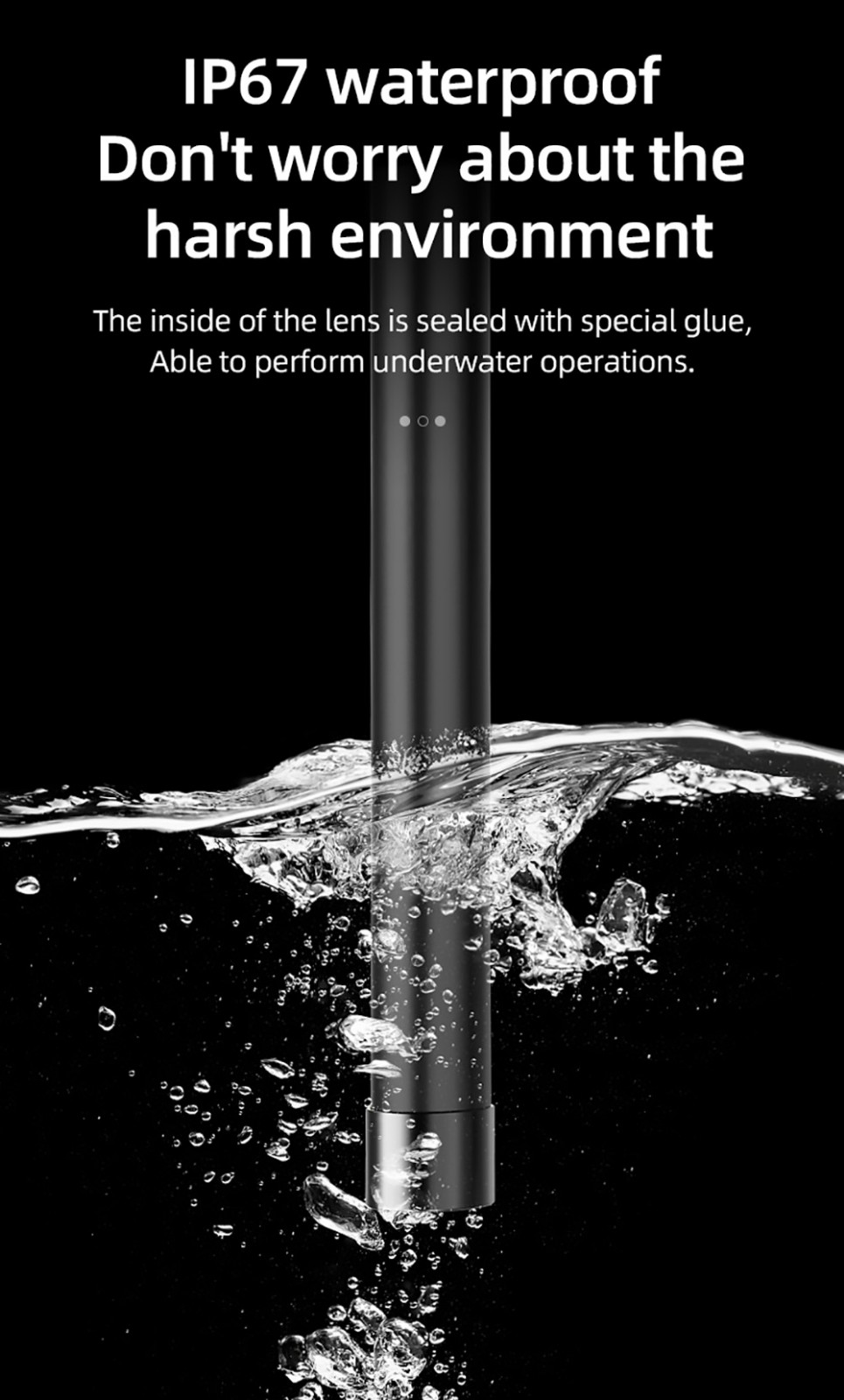 ANESOK 113B Endoscope, 4.3 inch LED Display, Dual Lens, 1080P Resolution, 6 Adjustable LED Lights, 3 Hours Working Time, IP67 Waterproof, 1m Cable - Orange