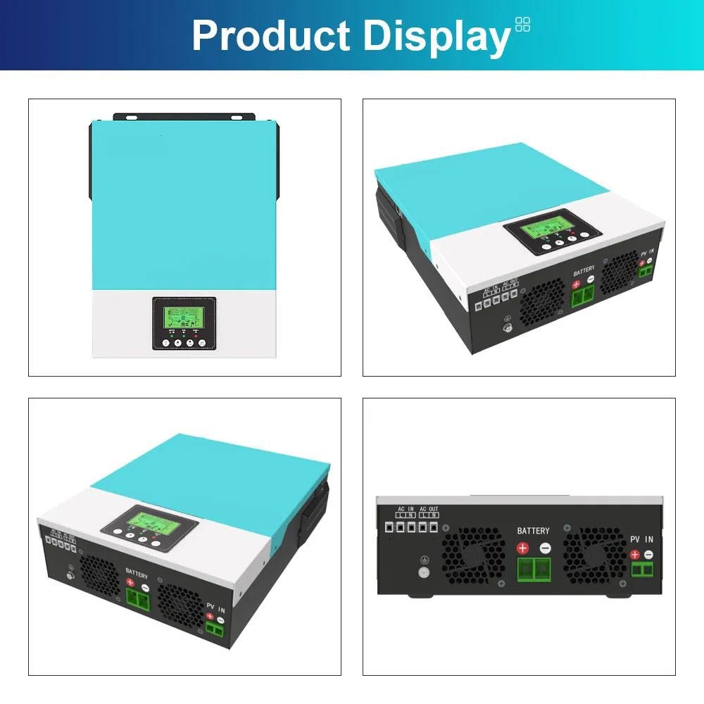 DAXTROMN 2400W Off Grid Solar Inverter, 24V DC 80A MPPT Solar Charger, 450V DC PV Input