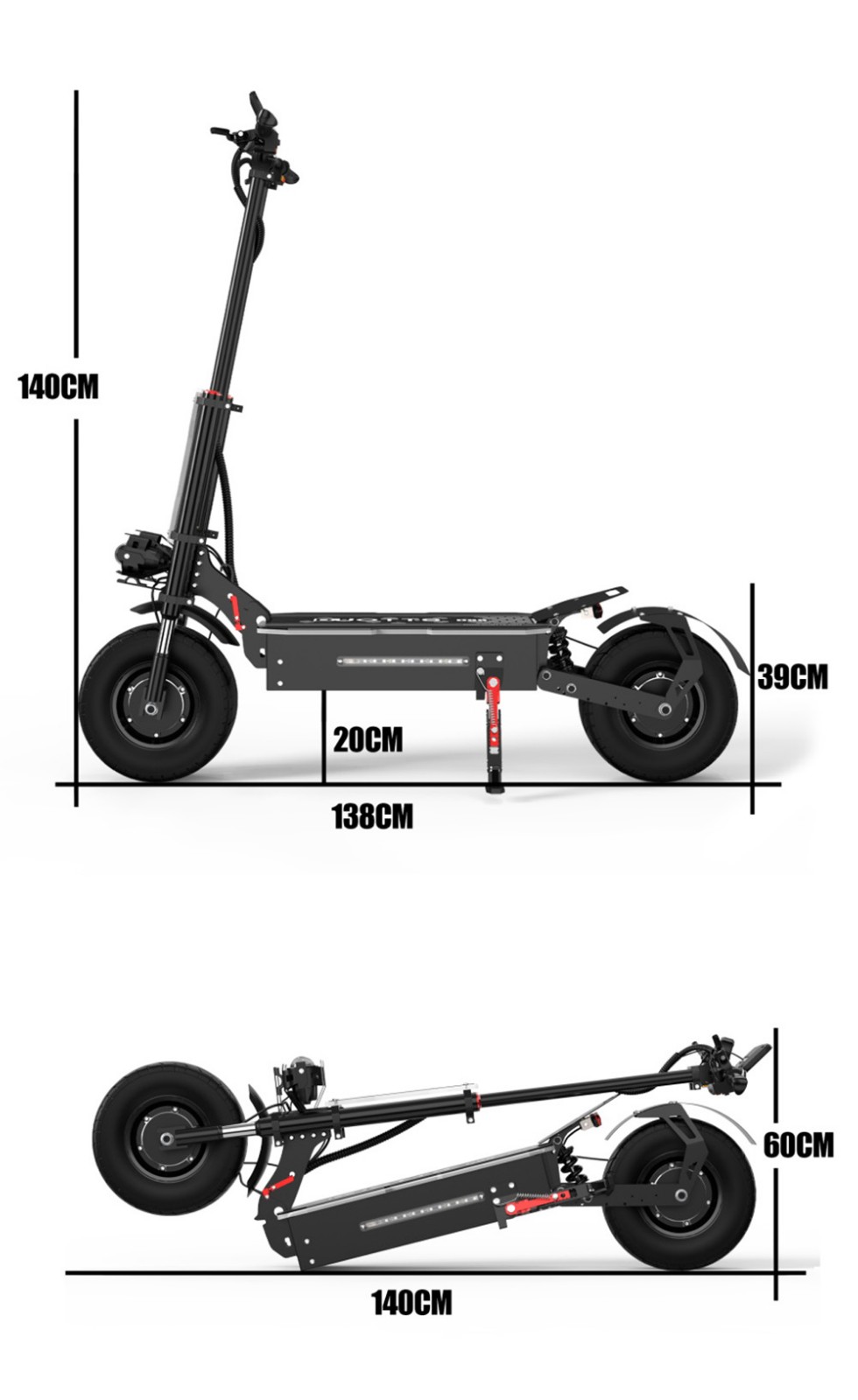 Scooter Lectrique Duotts D Pouces V Ah Km H W Moteurs