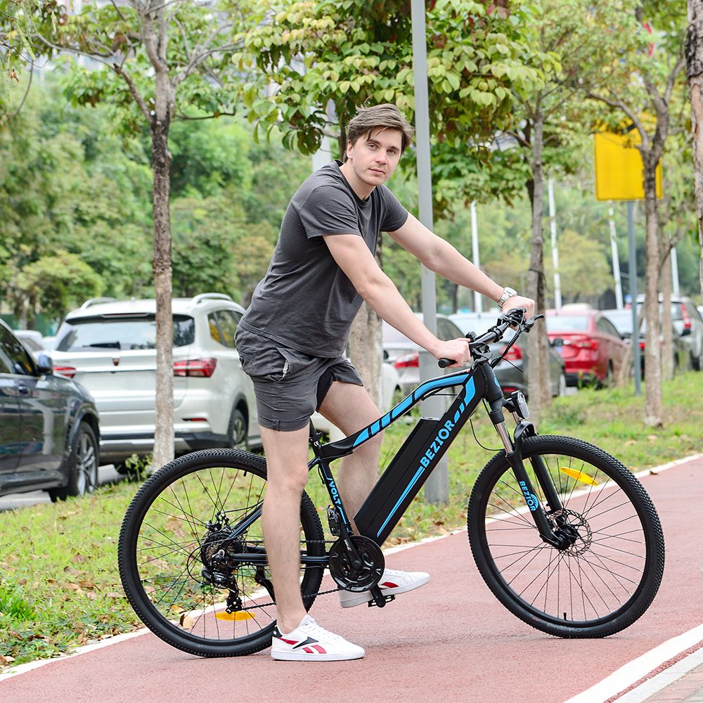 Bezior M1 Electric Bike 27.5 inch Tire 48V 12.5Ah Battery 80km Range 250W Brushless Motor 25km/h Max Speed Frame Shimano 7-speed Shift
