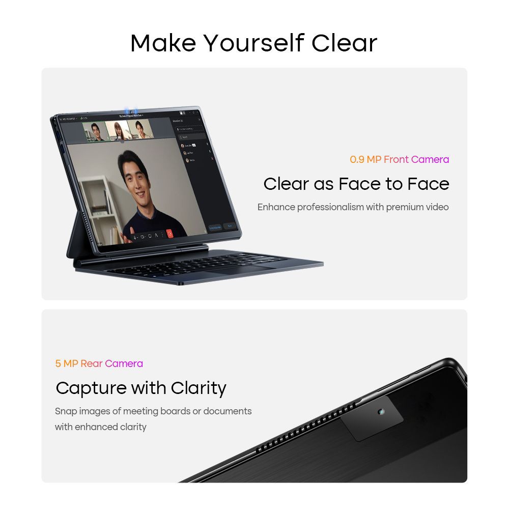 DERE T30 PRO 2-in-1 Laptop 13 inch 2K IPS Touch Screen, Tablet PC/Magic Keyboard + Stylus Pen, 16GB DDR4 1TB SSD Windows 11 Pro, 2.4G & 5G WiFi - Green