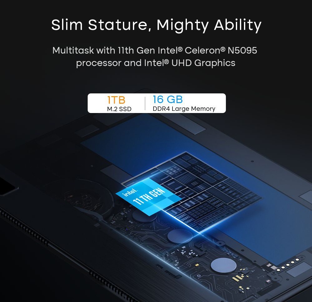 DERE T30 PRO 2-in-1 Laptop 13 inch 2K IPS Touch Screen, Tablet PC/Magic Keyboard + Stylus Pen, 16GB DDR4 1TB SSD Windows 11 Pro, 2.4G & 5G WiFi - Green