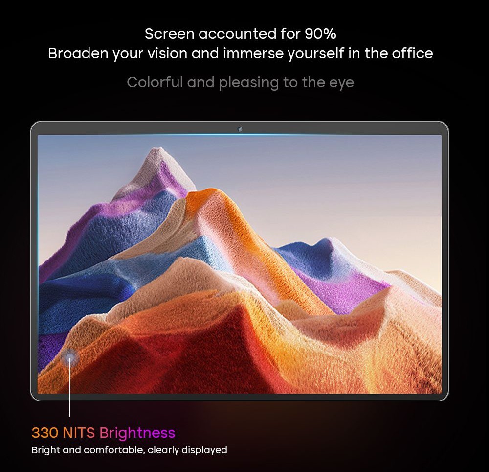 DERE T30 PRO 2-in-1 Laptop 13 inch 2K IPS Touch Screen, Tablet PC/Magic Keyboard + Stylus Pen, 16GB DDR4 1TB SSD Windows 11 Pro, 2.4G & 5G WiFi - Silver