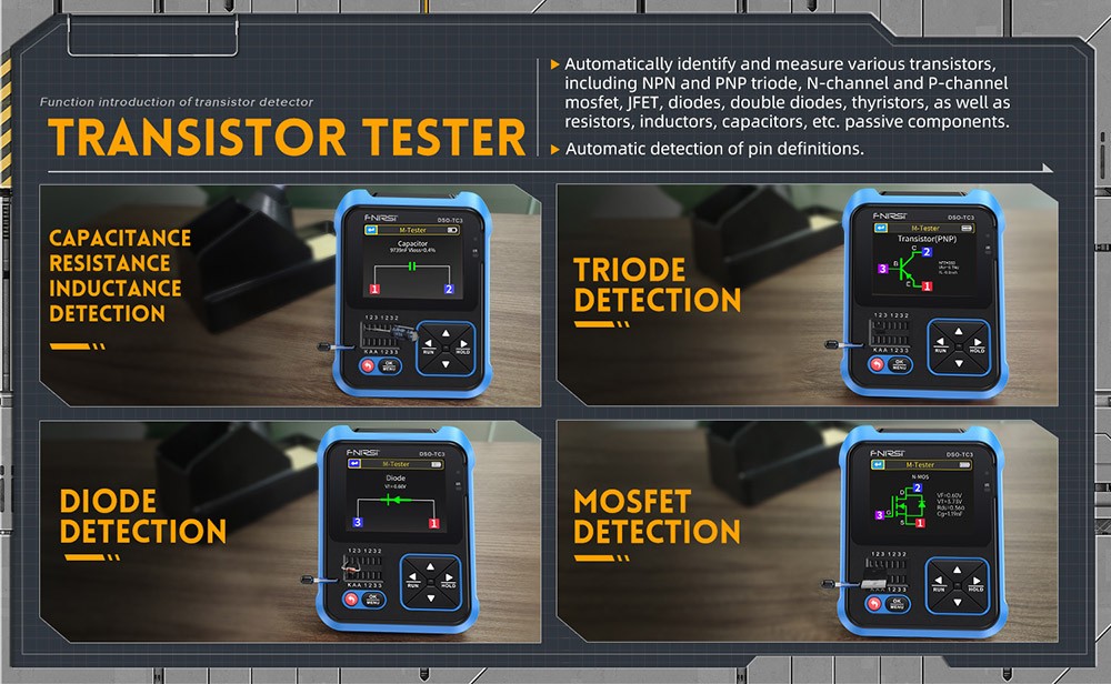 FNIRSI DSO TC3 3 In 1 Digital Oscilloscope With P6100