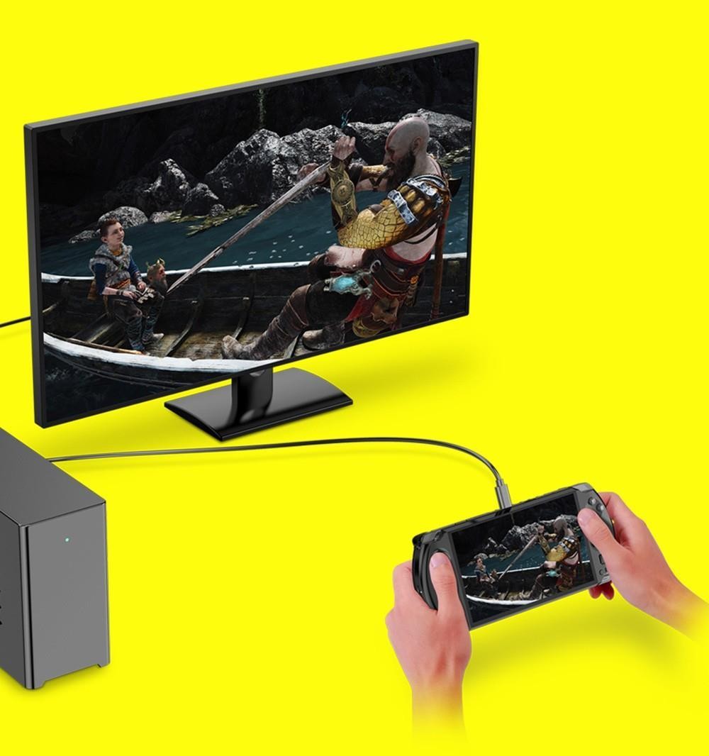 (Free Gift Bag and Brush) GPD WIN 4 Gaming Laptop Handheld, 6'' 1080P Screen, AMD Ryzen 7 6800U, 16GB DDR5 1TB SSD, Windows 11 Home 64bit OS White - US