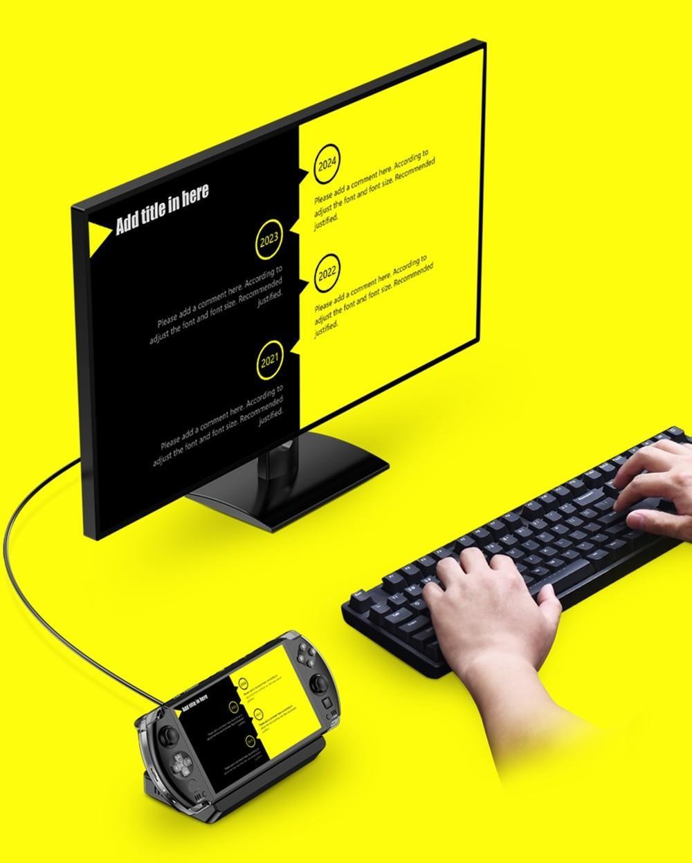 (Free Gift Bag and Brush) GPD WIN 4 Gaming Laptop Handheld, 6'' 1080P Screen, AMD Ryzen 7 6800U, 16GB DDR5 1TB SSD, Windows 11 Home 64bit OS White - US