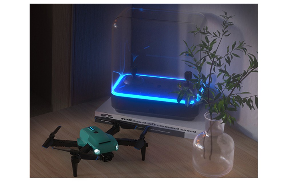 JJRC H111 WiFi FPV RC Drone with HD Dual Camera Altitude Hold Optical Flow Positioning Integrated Storage - 2 Batteries