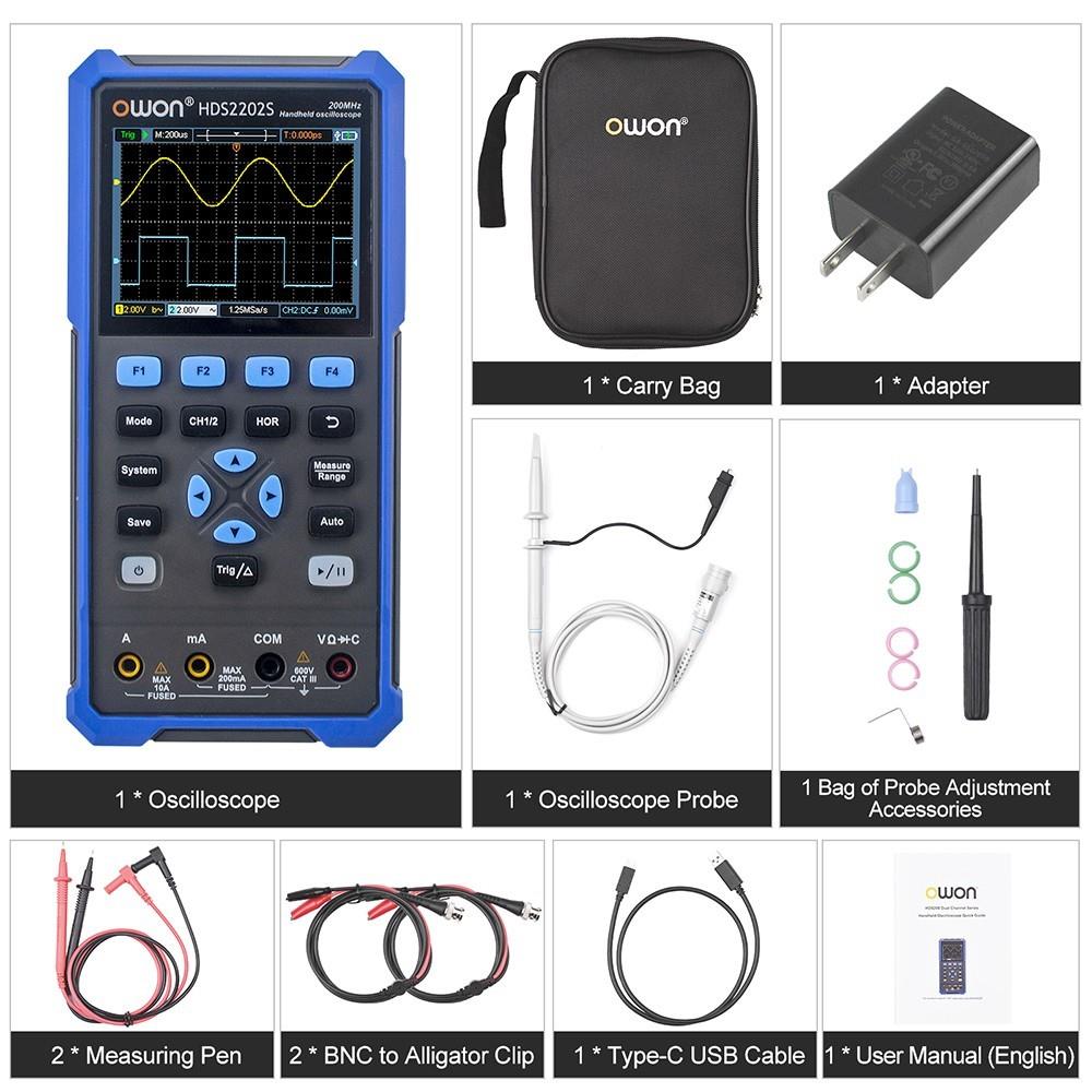 OWON HDS2202S 3 In 1 Digital Oscilloscope US Plug