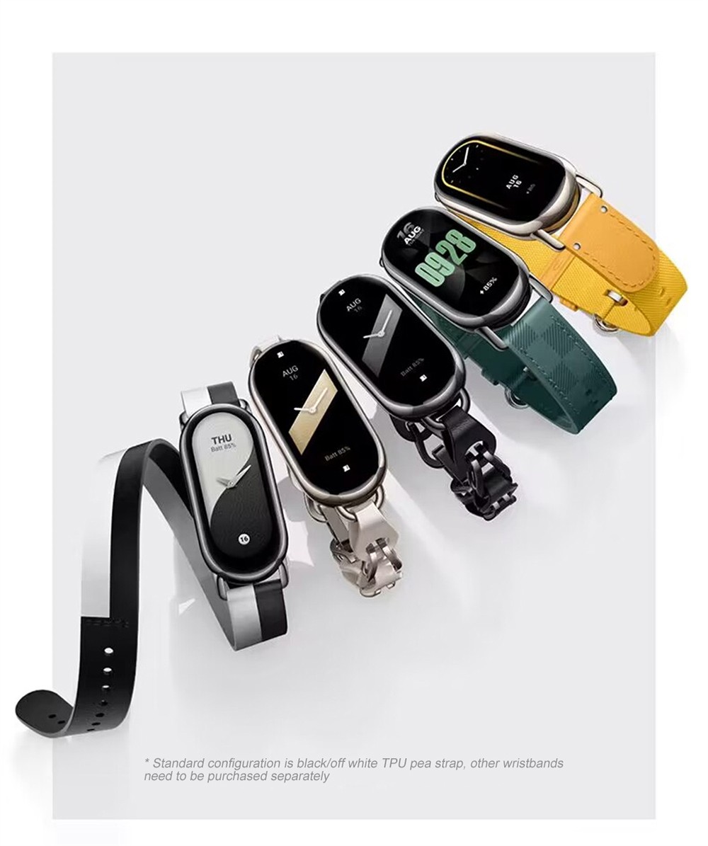 Xiaomi Mi Band 8 Smart Bracelet 1.62'' AMOLED Screen Blood Oxygen Heart Rate Monitor, Fitness Tracker Chinese Version - Light Gold
