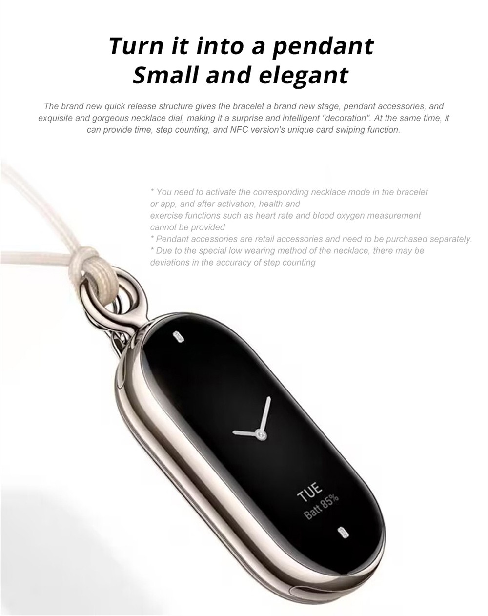 Xiaomi Mi Band 8 Smart Bracelet 1.62'' AMOLED Screen Blood Oxygen Heart Rate Monitor, Fitness Tracker Chinese Version - Light Gold