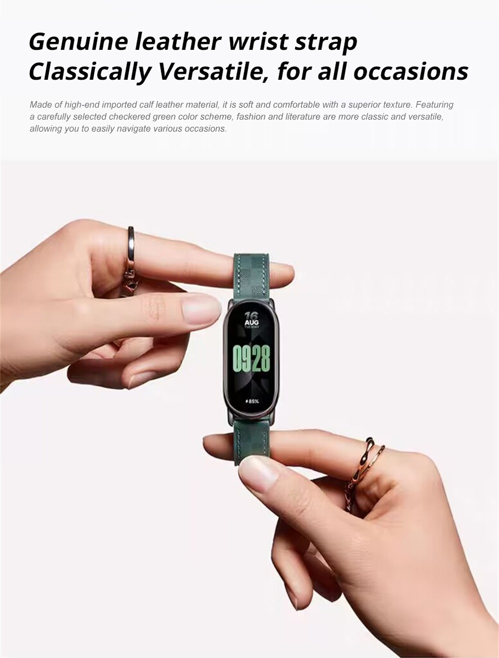 Xiaomi Mi Band 8 Smart Bracelet 1.62'' AMOLED Screen Blood Oxygen Heart Rate Monitor, Fitness Tracker Chinese Version - Light Gold