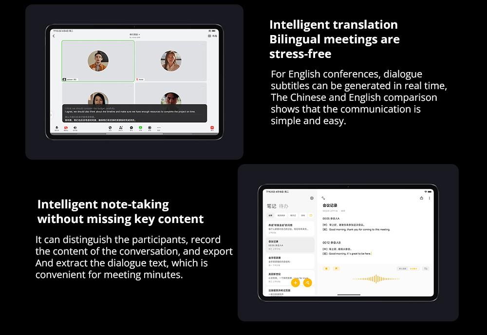 Xiaomi Pad 6 Pro CN Version Snapdragon 8+ Processor, Android 13, 12GB RAM 256GB ROM, 50MP + 20MP Cameras, WiFi 6 - Gold