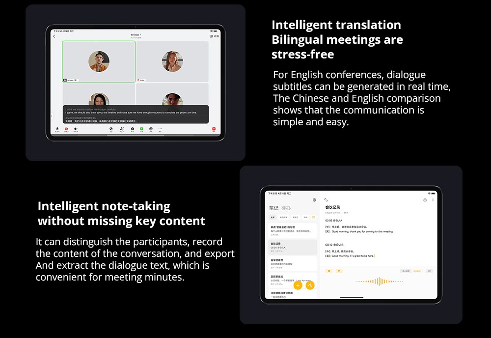 Xiaomi Pad 6 Pro CN Version Snapdragon 8+ Processor, Android 13, 8GB RAM 128GB ROM, 50MP + 20MP Cameras, WiFi 6 - Blue