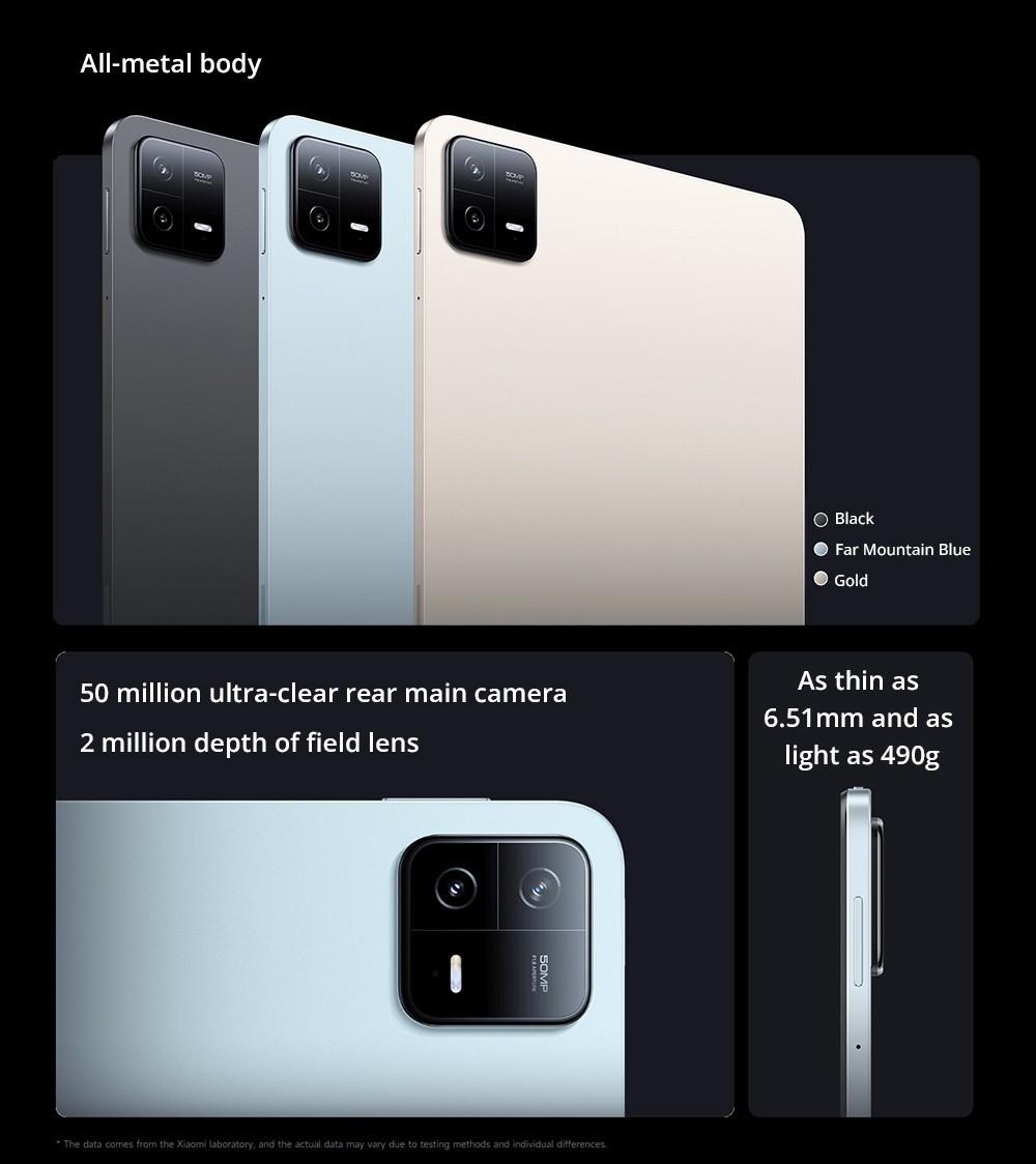 Xiaomi Pad 6 Pro CN Version Snapdragon 8+ Processor, Android 13, 8GB RAM 128GB ROM, 50MP + 20MP Cameras, WiFi 6 - Blue