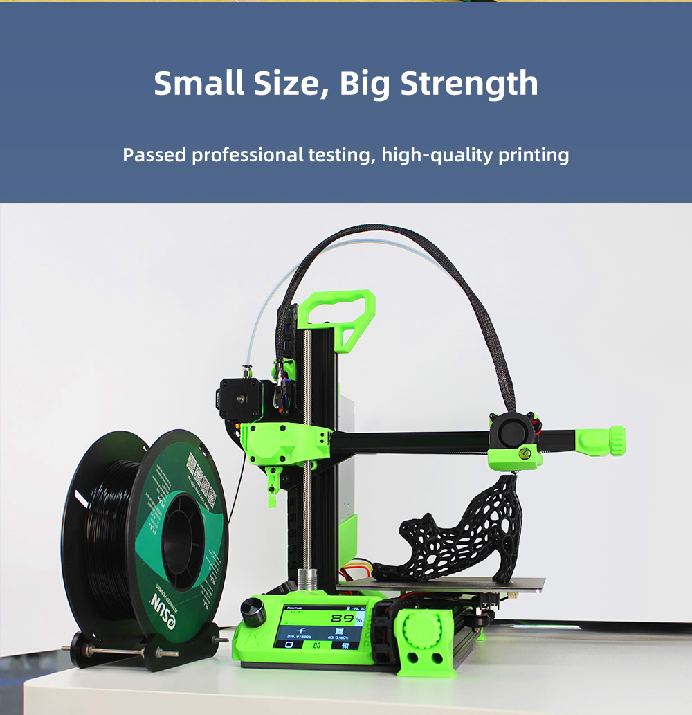 Lerdge iX 3D Printer Kit, Auto Leveling, 0.1mm Printing Accuracy, 200mm/s Printing Speed, PEI Flexible Sheet, 3.5 Inch IPS Touch Screen, TMC2226 Silent Driver, Resume Printing, Full-Metal Extruder, 180*180*180mm - Yellow