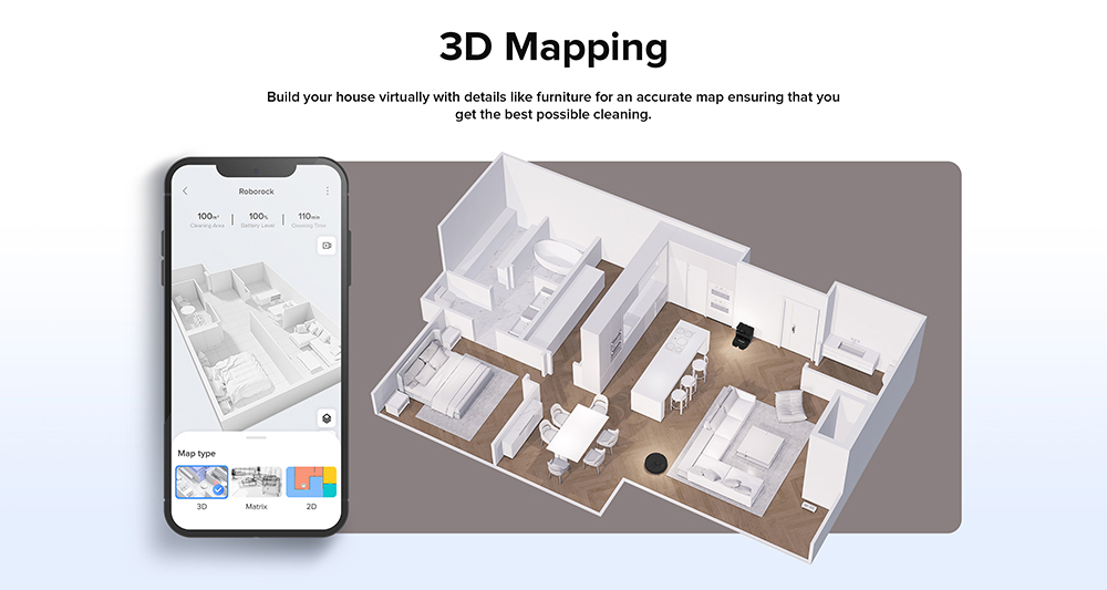 Roborock S7 Max Ultra Robot Vacuum Cleaner, 5500Pa Suction, Auto Drying, Self-Cleaning & Emptying, VibraRise Mopping, Reactive Tech Obstacle Avoidance, Fast & Off-peak Charging - Black