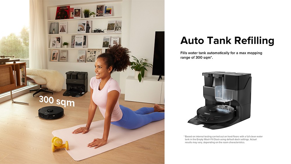 Roborock S7 Max Ultra Robot Vacuum Cleaner, 5500Pa Suction, Auto Drying, Self-Cleaning & Emptying, VibraRise Mopping, Reactive Tech Obstacle Avoidance, Fast & Off-peak Charging - Black