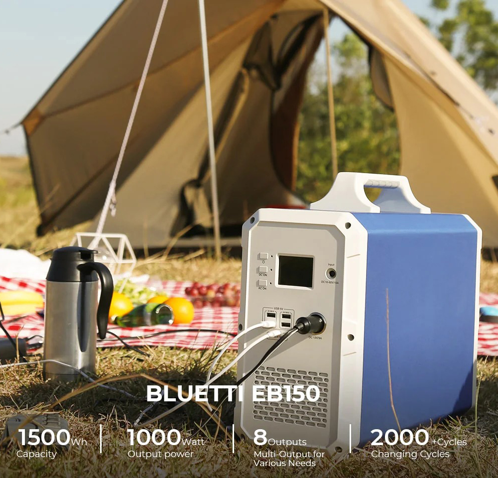 Bluetti Eb Wh Portable Power Station Blue