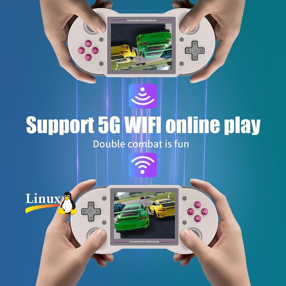 ANBERNIC RG353PS Game Console 128GB TF Card - Grey