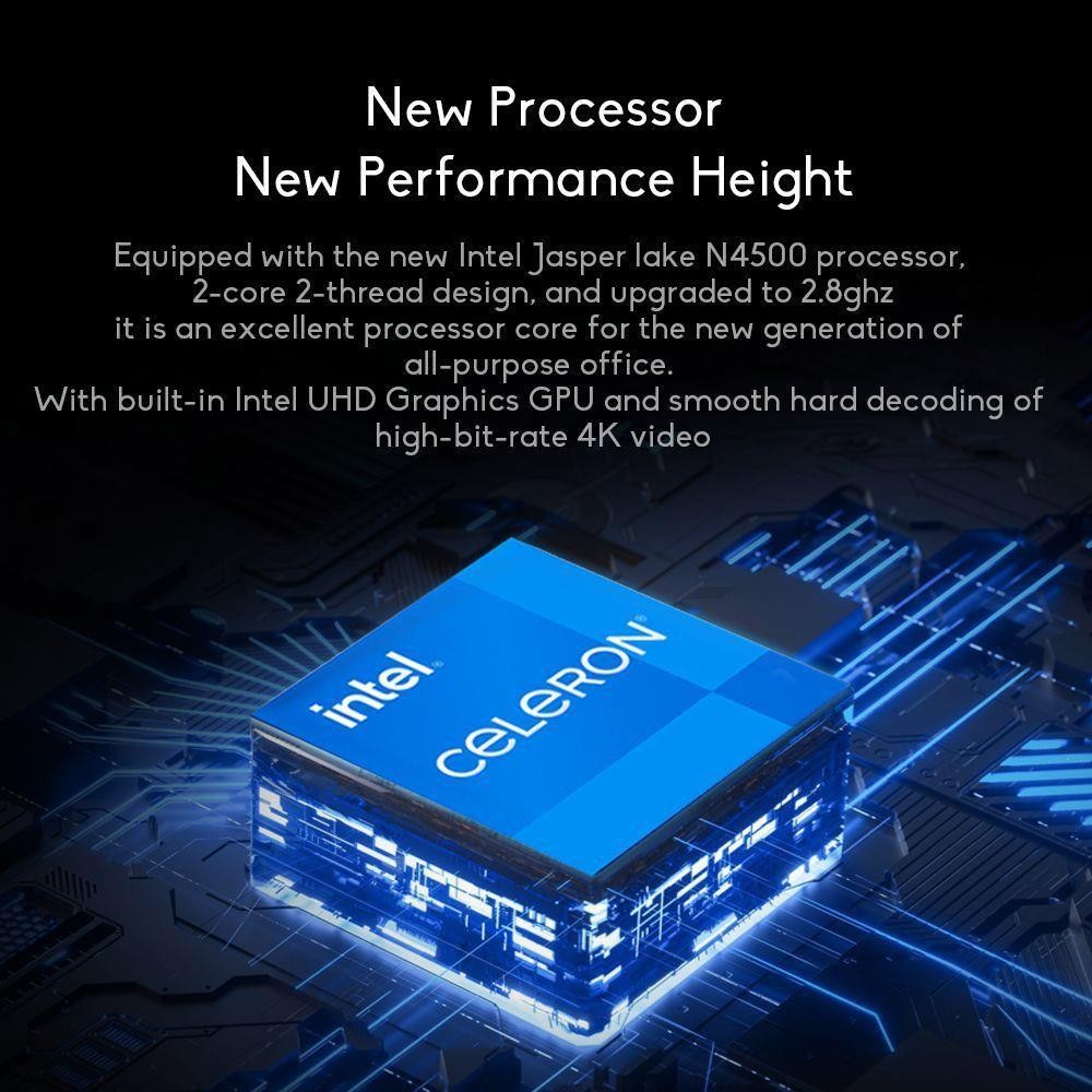 DERE R14 Laptop 14.1 inch HD Screen, Intel Celeron N4500, Windows 11, 12GB DDR4 256GB SSD