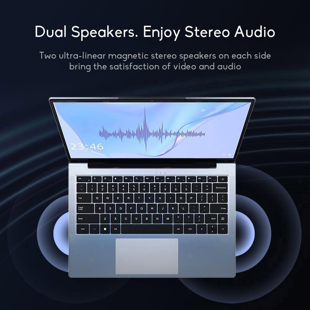 DERE R14 Laptop 14.1 inch HD Screen, Intel Celeron N4500, Windows 11, 12GB DDR4 256GB SSD