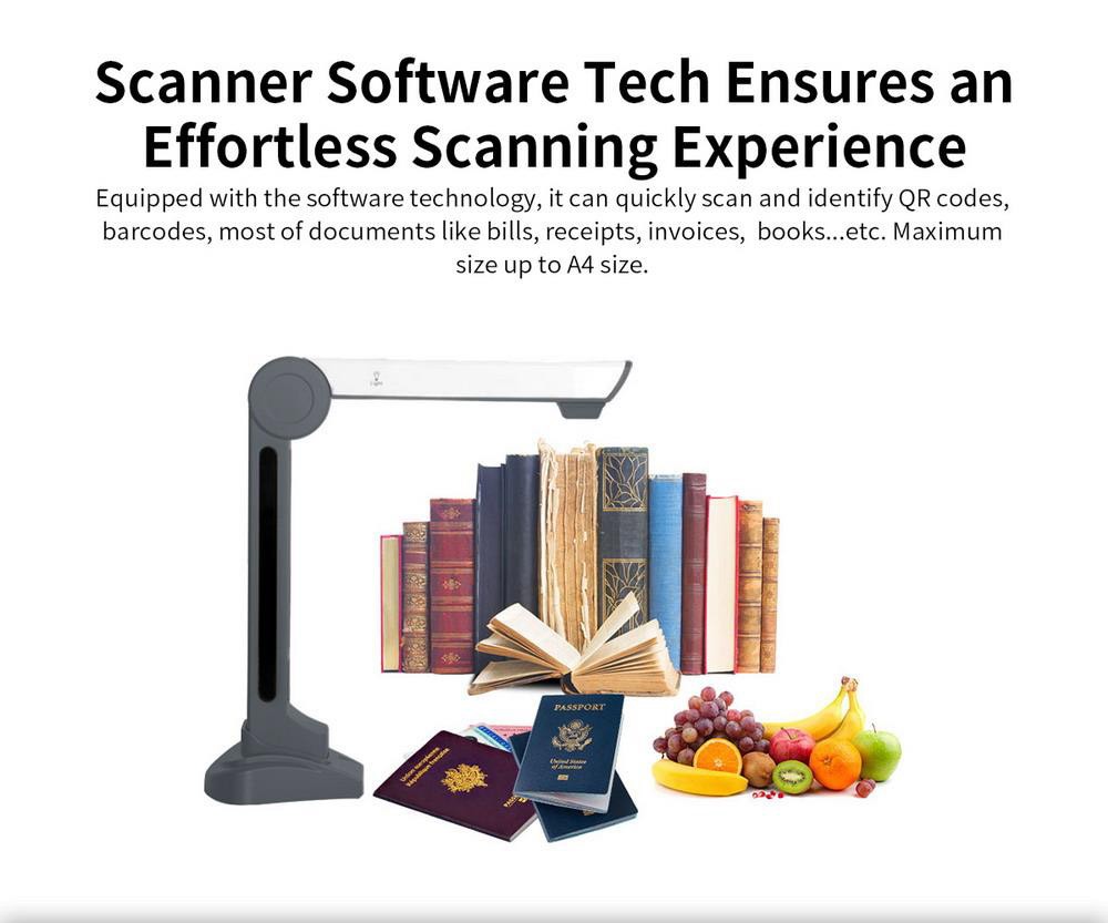 GUCEE T1000 Portable Document Scanner with 10-megapixel Image Sensor