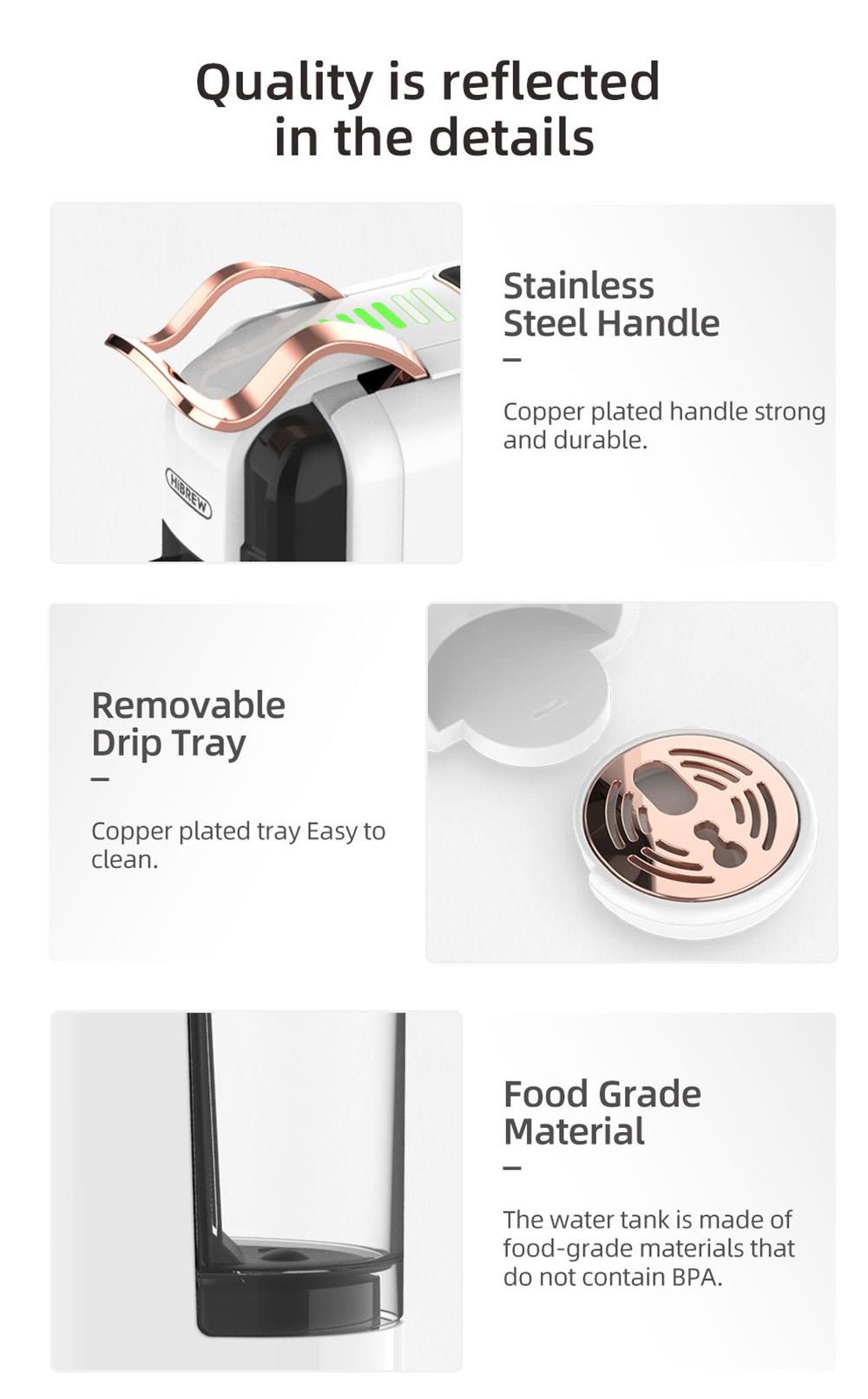 HiBREW H2B 5-in-1 Coffee Maker, 1450W 19Bar Hot/Cold