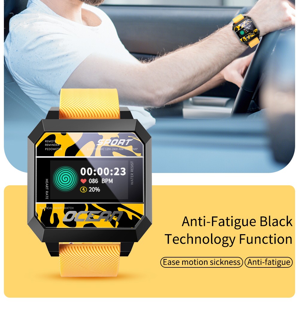 LOKMAT Ocean 2 Smartwatch Fitness Tracker - Black