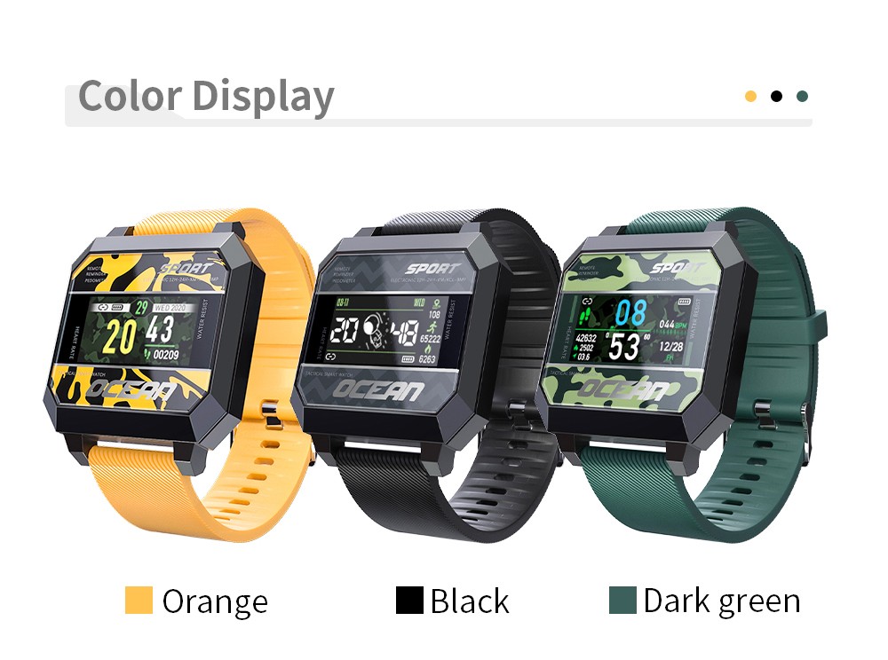 LOKMAT Ocean 2 Smartwatch Fitness Tracker - Black