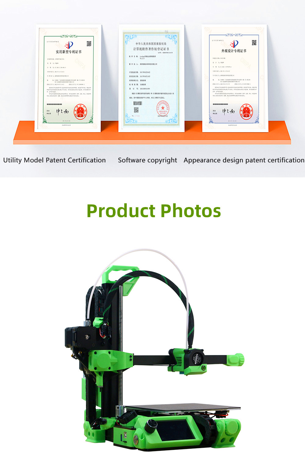 Lerdge iX 3D Printer Kit, Auto Leveling, 0.1mm Printing Accuracy, 200mm/s Printing Speed, PEI Flexible Sheet, 3.5 Inch IPS Touch Screen, TMC2226 Silent Driver, Resume Printing, Full-Metal Extruder, 180*180*180mm - Yellow
