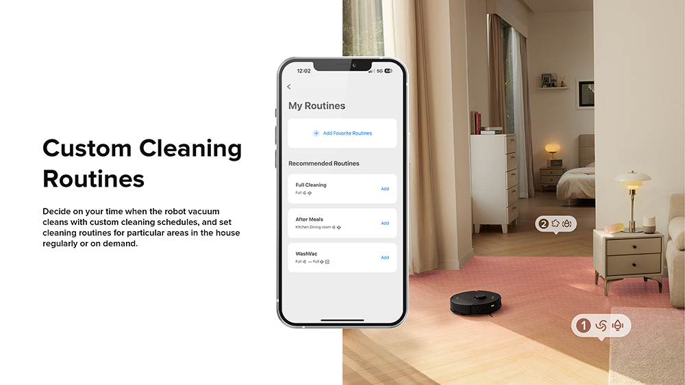 Roborock S7 Max Ultra Robot Vacuum Cleaner, 5500Pa Suction, Auto Drying, Self-Cleaning & Emptying, VibraRise Mopping, Reactive Tech Obstacle Avoidance, Fast & Off-peak Charging - Black
