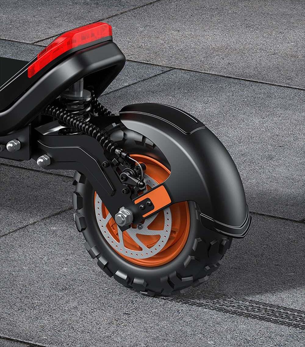 G63 Electric Scooter 11 Inch Pneumatic Off-road Tires 1200W*2 Dual Motors 48V 20Ah Battery 34.2MPH Max Speed 31Miles Range Tuya APP Control Removable Battery Black