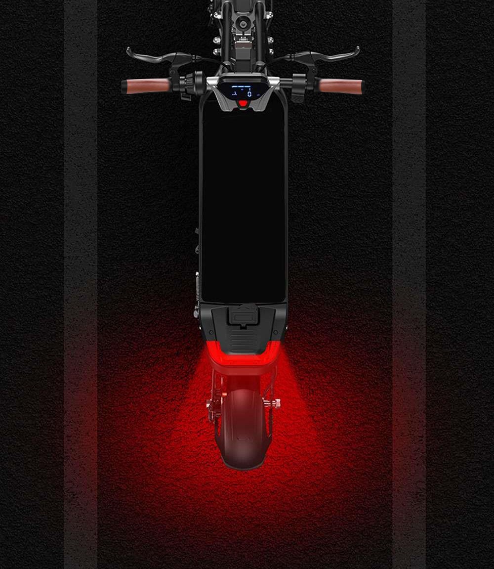 G63 Electric Scooter 1200W Single Motor 48V 15Ah Battery 50Km/h Max Speed 50KM Range 11 Inch Pneumatic Tires Tuya APP Control Removable Battery Black