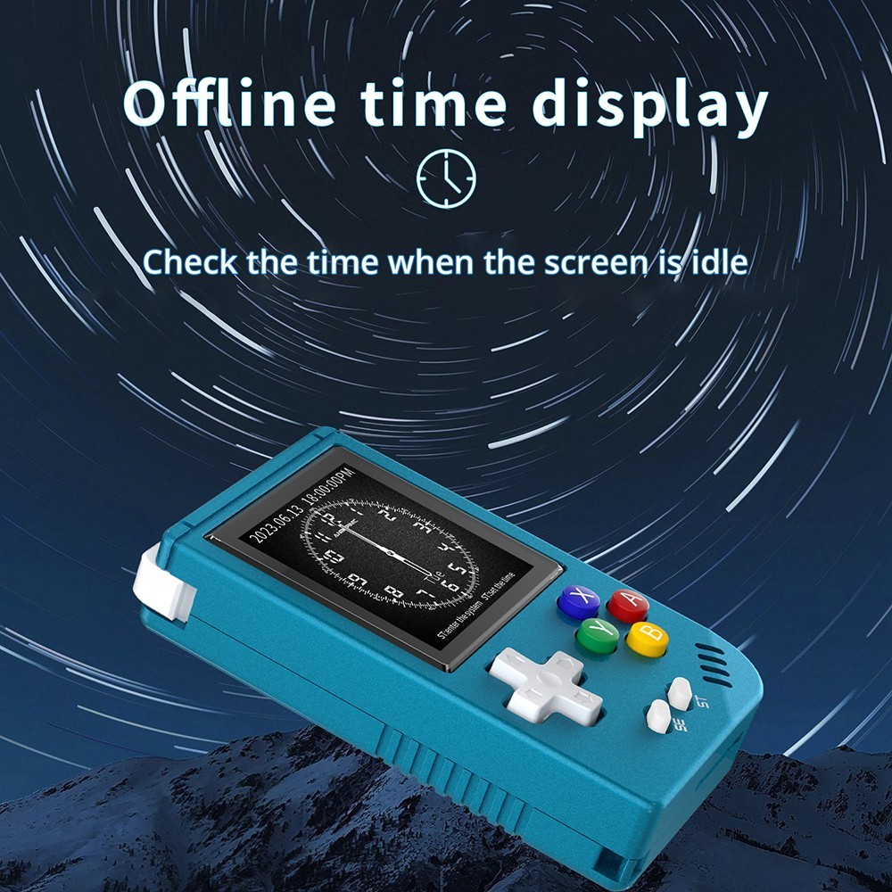 ANBERNIC RG Nano Handheld Game Console 64MB DDR2 + 64GB TF Card, Linux - Blue