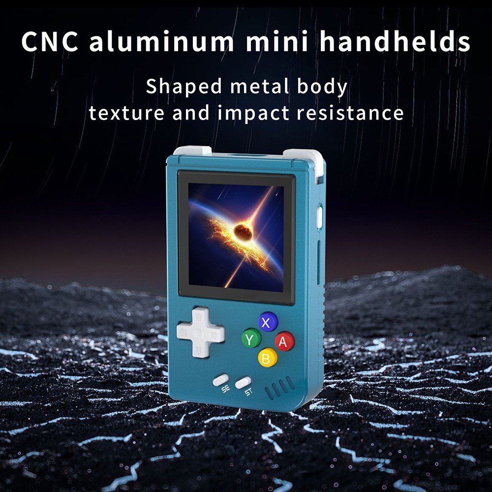 ANBERNIC RG Nano Handheld Game Console 64MB DDR2 + 64GB TF Card, Linux - Blue