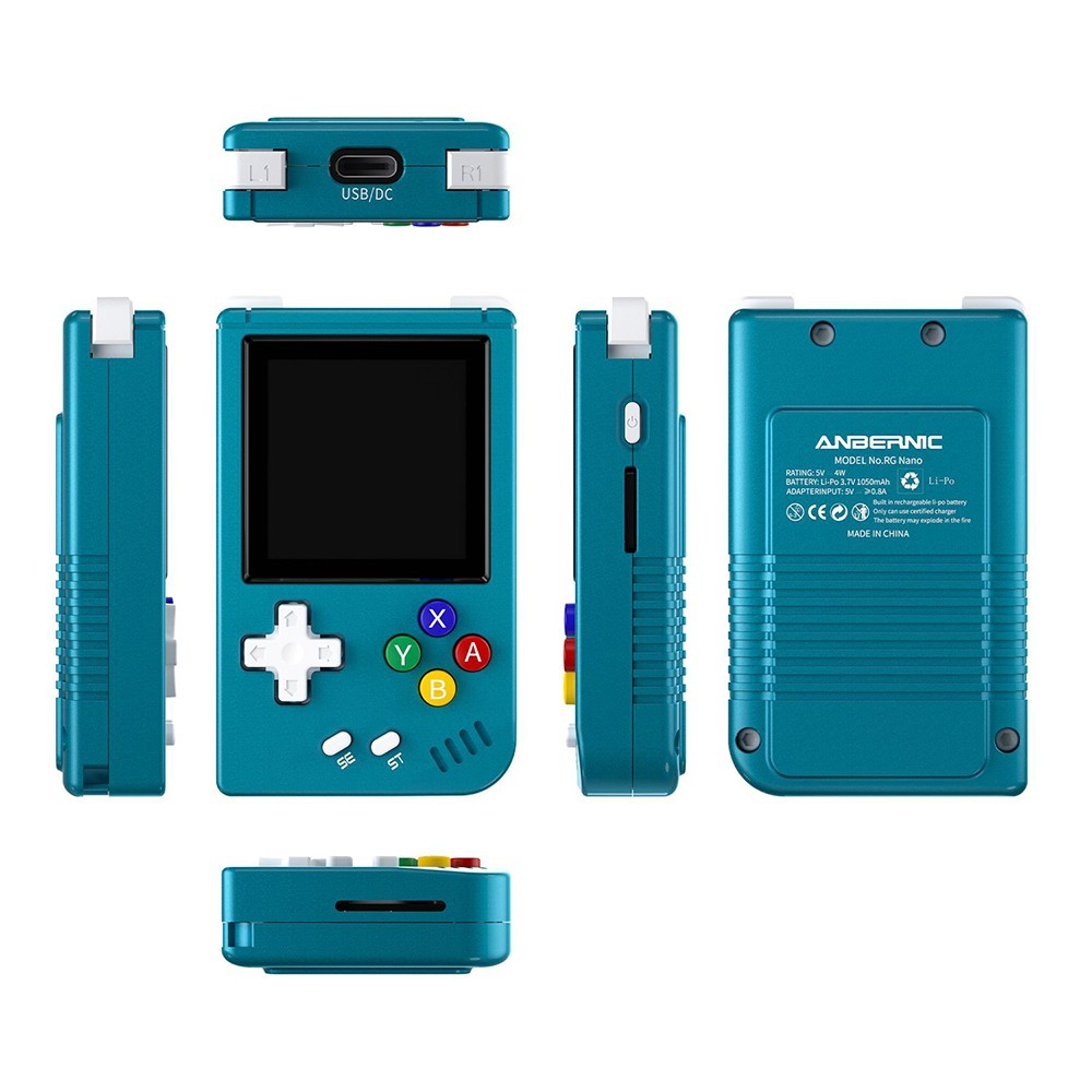 Anbernic Rg Nano Game Console Gb Blue