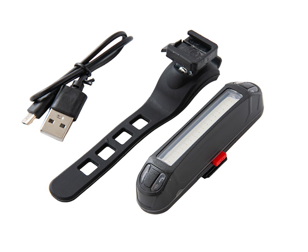 Bike Taillight 5 Lighting Modes USB Charging - Red & White