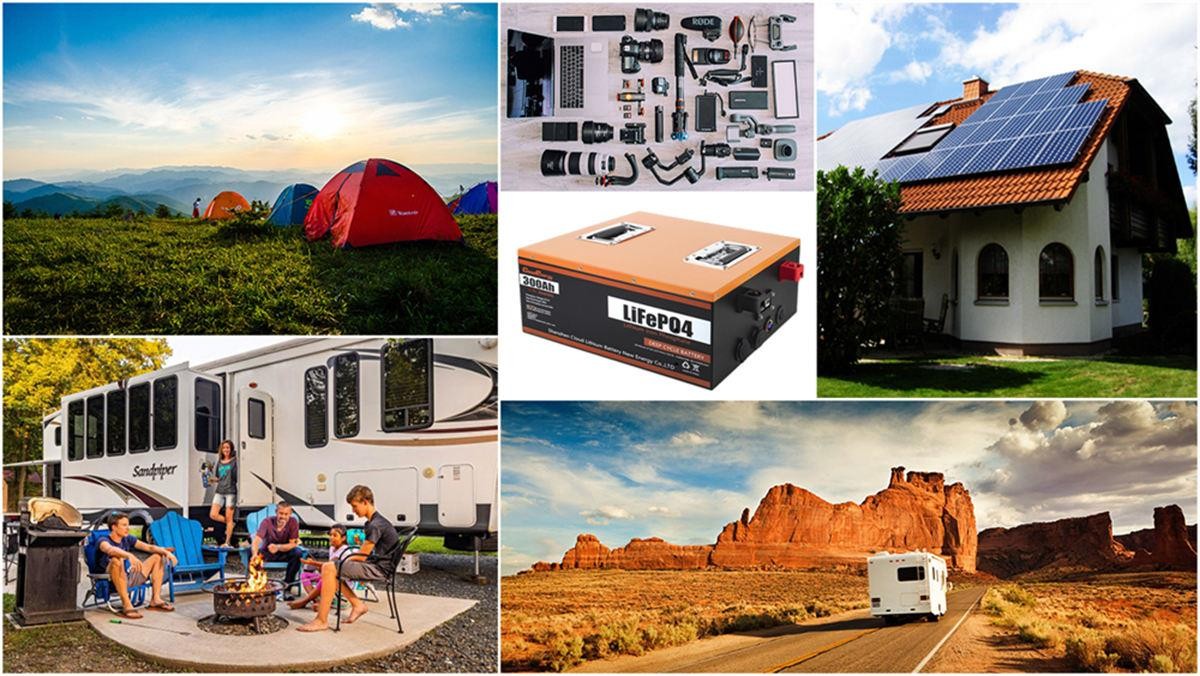 Cloudenergy 12V 300Ah LiFePO4 Battery Pack Backup Power, 3840Wh Energy, 6000+ Cycles, Built-in 100A BMS, Support in Series/Parallel, Perfect for Replacing Most of Backup Power, RV, Boats, Solar, Trolling motor, Off-Grid