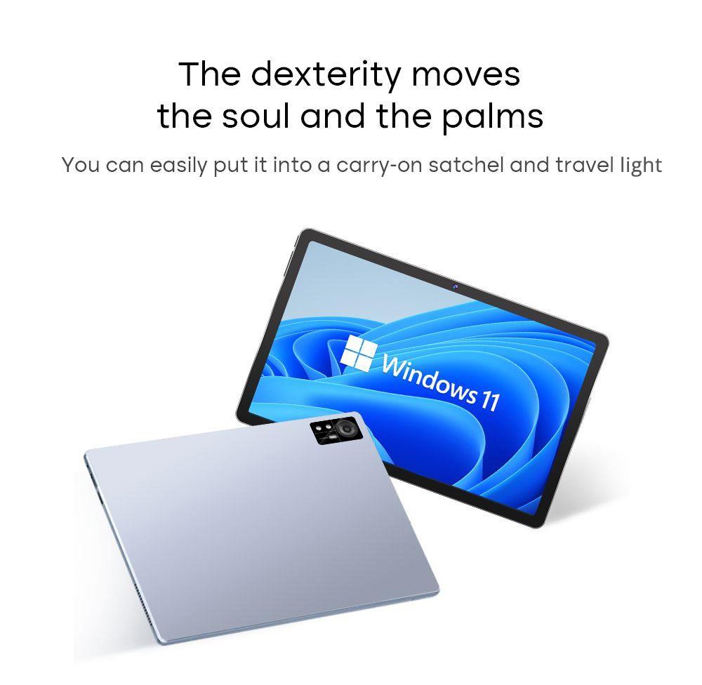 DERE T11 11in Laptop Intel Celeron 5100 CPU, 12GB LPDDR4 512GB SSD, Windows 11 Home, 2.4G & 5G WiFi