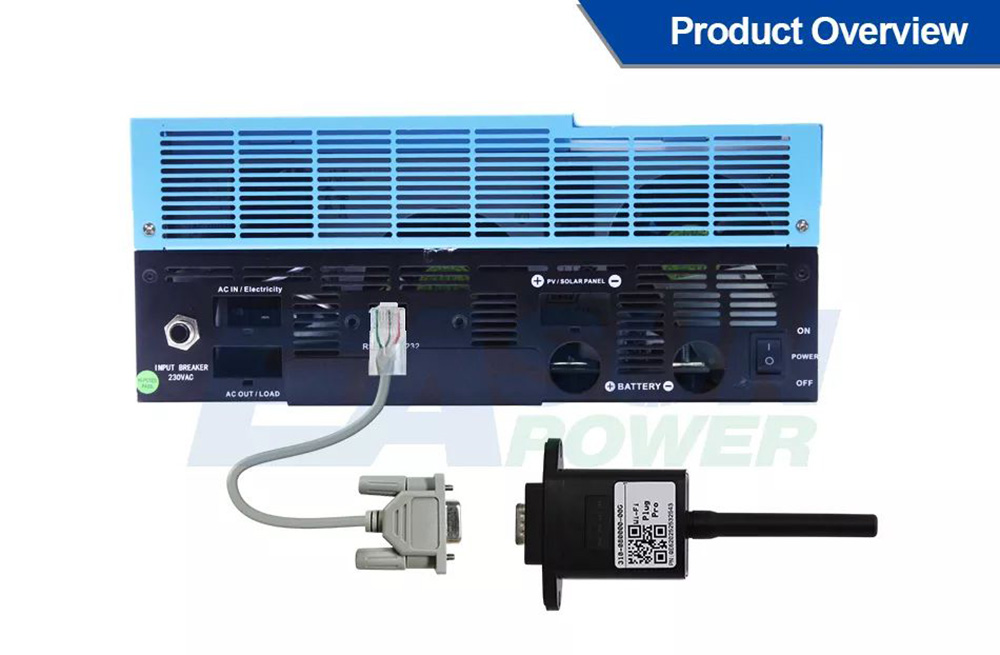 EASUN POWER 5500W Solar Inverter, MPPT 100A Solar Charger, 500VDC PV Array Voltage, 230V AC Off Grid Inverter, Built-in WiFi